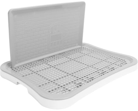 Focket Bandeja para IR al baño para Perros, Inodoro de Entrenamiento para Perros con Pared Personalizada, Soporte para Almohadilla para orina de Cachorro para Perros medianos y pequeños