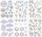 69er Suncatcher Sticker Prisma Fensteraufkleber Fenstersticker Sonnenfänger Sticker Regenbogen Fensterfolie Regenbogeneffekt Vogelschutz Fenster Deko Fensterbilder Blumen,Schmetterling,Vogel,Wolke