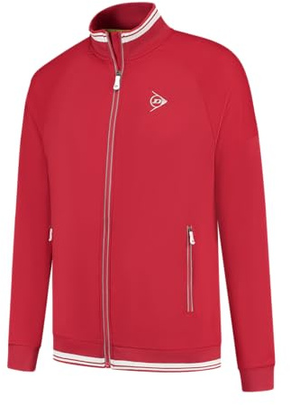 DUNLOP CLUB Herr Tennis stickad jacka, röd, XL