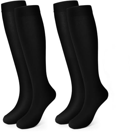 Pnosnesy Compression Socks, (2/4/6/7 Pairs) for Men & Women 15-20 mmHg is Best for Athletics, Running, Flight Travel, Support