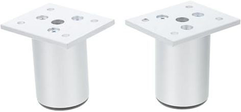 SHINEOFI 2Pcs Adjustable Furniture Legs Table Feet with Rounded Nonslip Base Stable Household Table Leg Replacement for Cabinets Dressers