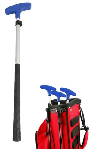 Putter para niños, putter de golf ajustable, eje extensible bidireccional, tamaño ajustable para zurdos y diestros, accesorio de entrenamiento de golf ligero, para práctica de niños