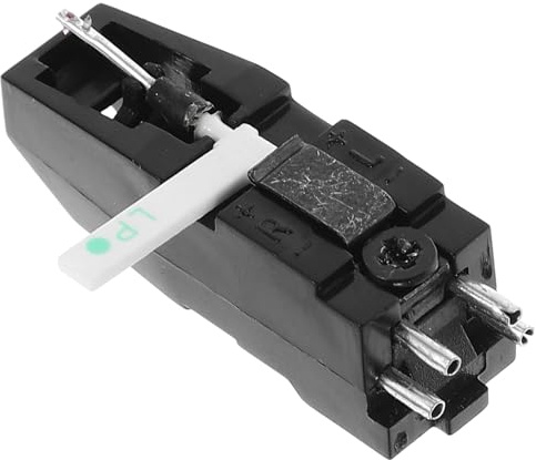 MAGICLULU Cartucho para Discos de Vinilo Aguja Doble para Tocadiscos, Aguja Precisa de Plástico y Metal Compatible Fonógrafos y Giradiscos Vinilo