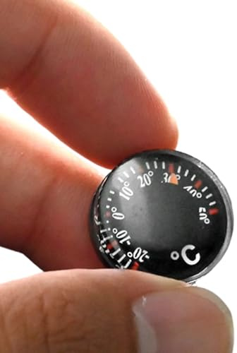 Temperaturmätare för bil – bärbar termograf, liten analog termometer, fordonsrumstemperatur display | födelsedagspresent för SUV pickup vinter sommar
