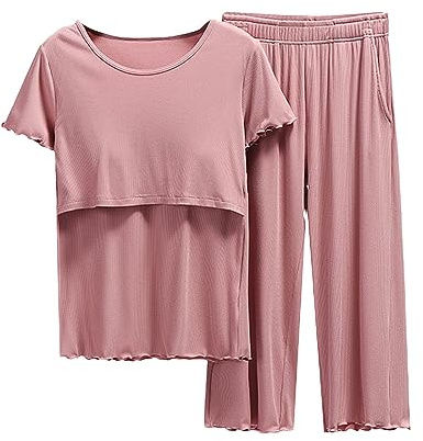 Pyjamas ärm nattkläder amning kvinnor skjorta och set T baby moderskap toppar korta byxor moderskap sömn faderskap pyjamas kvinnor
