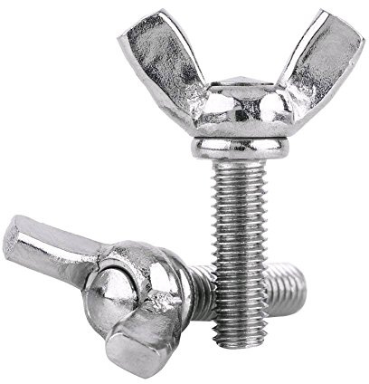 5pcs Metric Wing Bolts, M6 DIN316 304 Stainless Steel Thumb Butterfly Screws Wing Hand Bolts (M6x16mm)