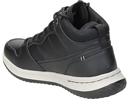 Skechers DELSON SELECTO, Botas Clasicas para Hombre, Black Leather, 44 EU