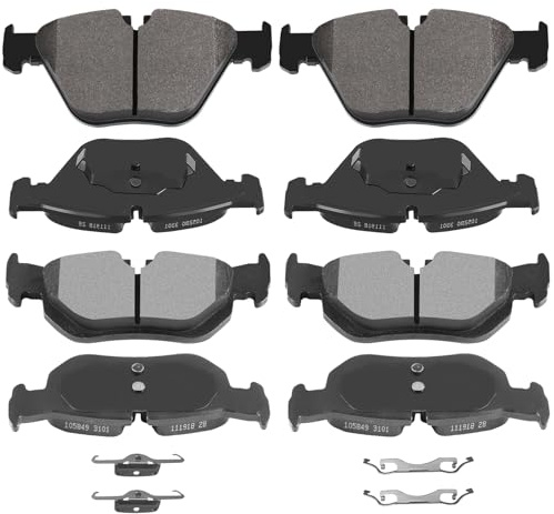 Brake Pads,ECCPP 8pcs Ceramic Disc Brake Kits fit for 2007-2013 for BMW 328i,2007-2014 for BMW 328i xDrive/ 328xi/X1