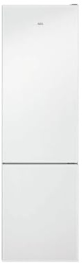 AEG RCB736E4ML Frigorífico Combi con puerta de cristal, Libre Instalación, 2,01 m, NoFrost, Tecnología Twintech, MultiFlow, Display LED, Cajón ExtraChill, Luces LED, Blanco