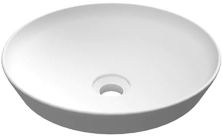 Lavabo encastrable rond sans trou variant 36 x 36 cm Blanc