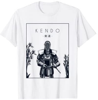Kendo Chinese Hanzi Kenjutsu Kata Shinai Samurai Kendo T-Shirt