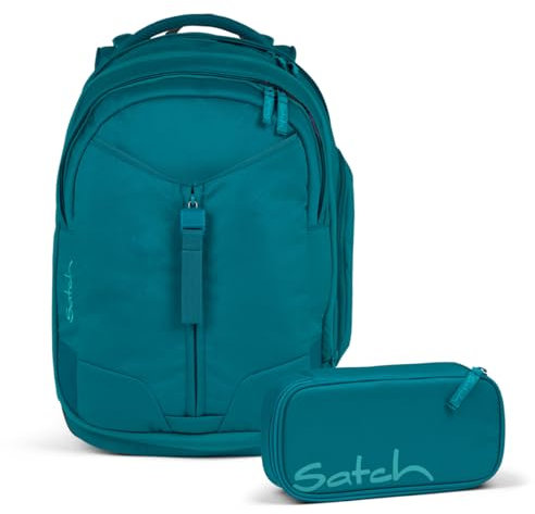 Satch Match Schulrucksack Set 2tlg. (Deep Petrol)