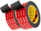 3M Doppelseitiges Klebeband Montageband 50mm x 4.7m Schwarz 2 Rollen 0.6mm dick 5925 Schaumstoffband Schwerlast Extra Stark für Auto Dekoration Heim Büro