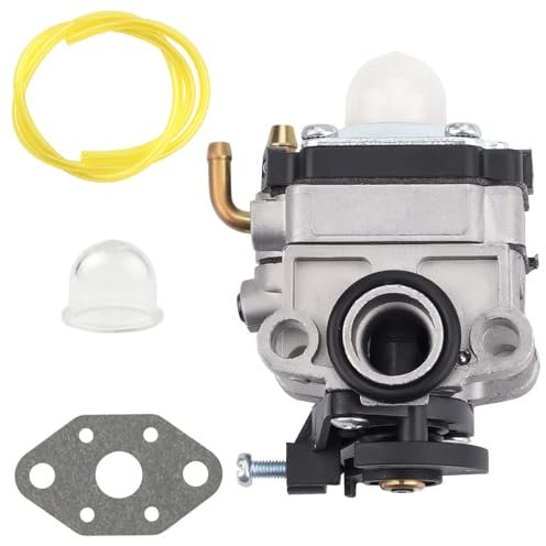 Kit de carburateur Kurihina compatible avec 753-06220 pour coupe-bordures à essence à arbre incurvé Troy Bilt TB146EC TB539EC MTD 753-06220A 753-06220 Carb