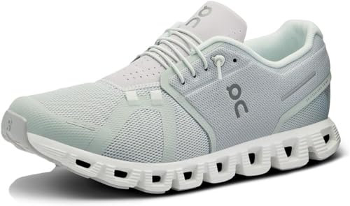 On Men's Cloud 5 Running Shoes, Glacier/Glacier, 44 EU