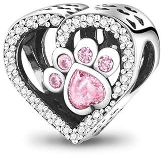 XWN Charme Perles en argent sterling 925 pour bracelet et collier Pandora Compatible avec bracelets européens pour femmes et filles