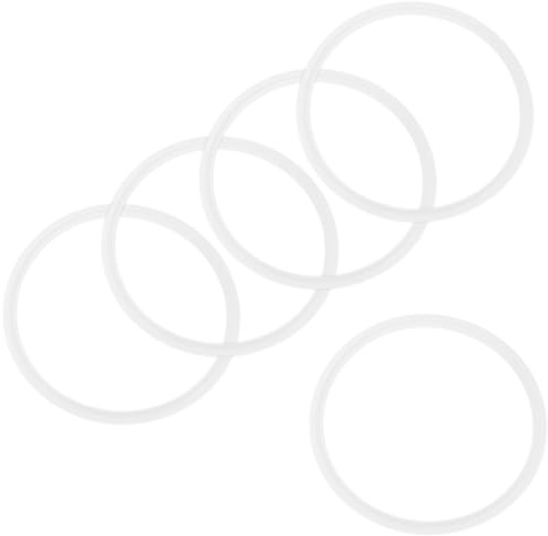 M METERXITY 5-Pack 167mm OD Silicone O-Rings Gasket, O-Rings Seal Gasket for 6 Clamp/Compressor Valves Pipe Repair/Sink Plug/Bathtub Plug/Sealing Faucets, Washer Clamp