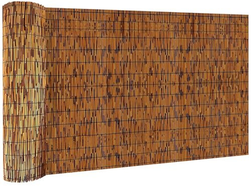 KOIUEYW Canisse en Roseau 80x300cm - Premium Brise Vue Jardin - Canisse Brise Vue Extérieur pour Jardin Terrasse Balcon Clôture Palissade - Marron