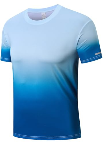 Cimic 1/3 Piezas Camiseta Deporte Hombre Impresión Running Manga Corta Ropa | Diseño con tiras reflectantes y contraste de colores, secado rápido y transpirable,, ideal para gimnasio, correr y baño