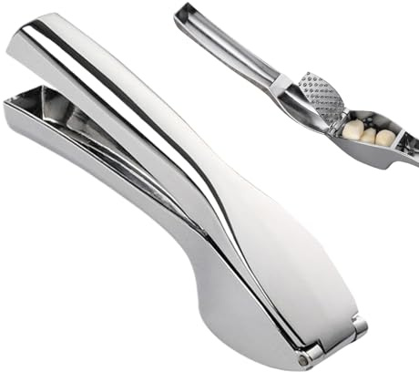 Spremiaglio - Utensili da cucina in zinco a pressione facile, per aglio facile da spremere, per preparare pasti, cucina, casa, ristorante, campeggio picnic patate