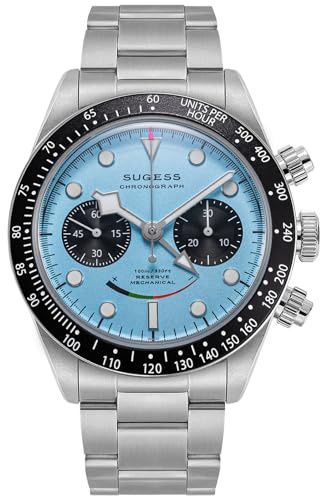 Sugess BB Chrono leende panda kupolformad safir kristallglas 100 m mekanisk herrklocka S475.T