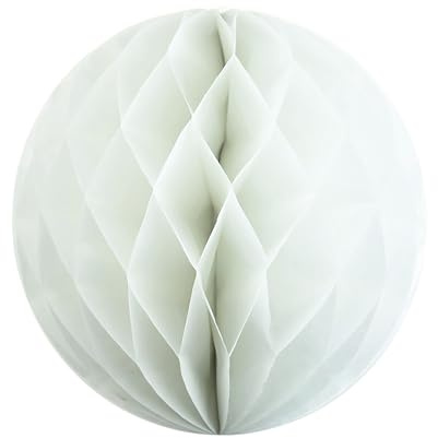 Creativery Juego de 10 bolas decorativas de papel para lámparas, bailes y bodas, diseño de panal de abeja (20 cm)