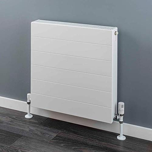 1200mm(w) x 600mm(h) White Volta TYPE 22 / K2 Flat Panel, Designer Landscape Radiator - 6677 BTU's Central Heating Radiator (Double Panel/Double Convector)