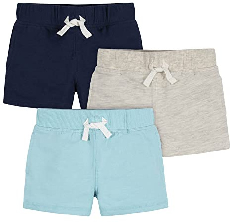 Gerber Baby Boys Toddler 3-Pack Pull-on Knit Shorts Casual Shorts