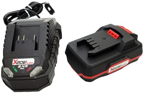 PSIDE Parkside® Set Batteria 20 V con Batteria 2Ah PAP 20 B1 e Caricabatterie 2,4 A PLG 20 C1, X 20 V Team, X20 V, Tempo di Ricarica: ca. 60 Minuti