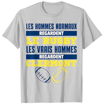 Supporter Rugby Clermont Ferrand Cadeau Humour T-Shirt