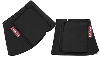 LeMieux Neoprene Over Reach Boots - Heavy Duty - Lightweight - Sold in Pairs - Black - XLarge