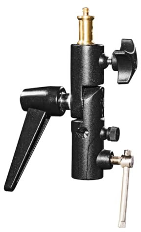 Walimex Pro Schirmhalter neigbar mit Spigotaufnahme schwarz