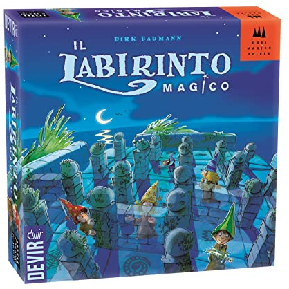 DEVIR Il Labirinto Magico – Gioco da Tavolo per Bambini, Gioco di Memoria e Percorso, 1-4 Giocatori, 6+, Edizione in Italiano