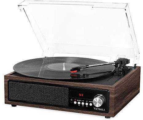 Victrola Chaine Stéréo 3-in-1 Platine Vinyle Bluetooth en Bois