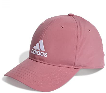 adidas Unisex Lightweight Embroidered Baseball Cap, Pink Strata/Pink Strata/White, M