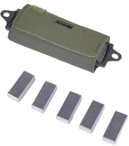 ATAIRSOFT Tactical Helmet Balancing Weight Bag Counterbalance with Five Counter Tactical Helmet Accessory Pouch for OPS Fast BJ PJ MH (RG)