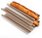 Antihaft-Baguette-Backblech für französisches Baguette, perforiert, aus Karbonstahl, 2 Stück