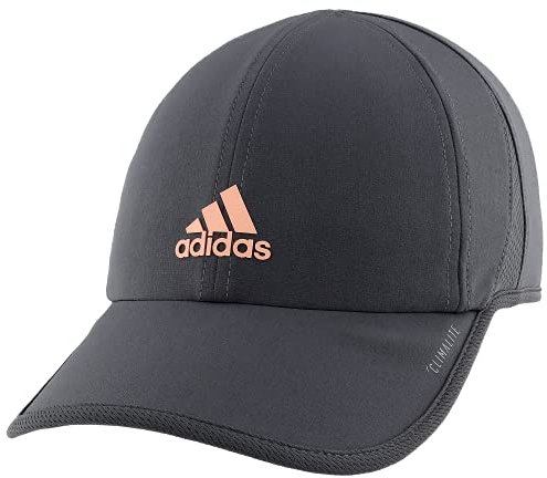 adidas Superlite-Mütze für Damen, lockere Passform, verstellbare Workout-Sportkappe, Onix Grey/1.0, Einheitsgröße