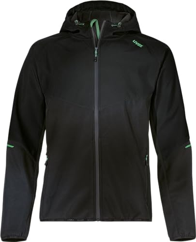 Uvex Hardhöhe Functional Jacket - Softshelljacka med justerbar huva - Svart - S