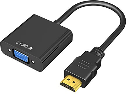 Yoezuo HDMI zu VGA, Full HD HDMI auf VGA Adapter 1080P Stecker, für Computer, Desktop, Laptop, PC, Monitor, Projektor, HDTV, Chromebook, Raspberry Pi, Roku, Xbox und mehr