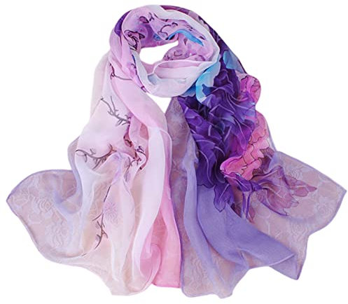 FAIRYGATE Bandana Damen Chiffon Stola Schal Festliche Langschal für Abendkleid oder Brautkleid A4524