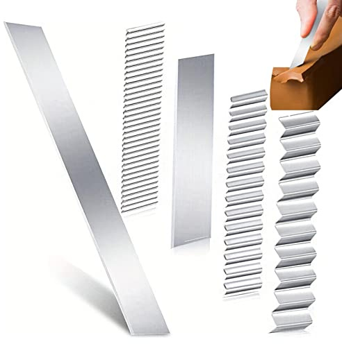 Affettatrice da taglio per argille polimeriche, tipo flessibile diritto e ondulato, strumenti fai da te per scolpire, modellare, modellare e tagliare, 20,3 cm e 10,2 cm