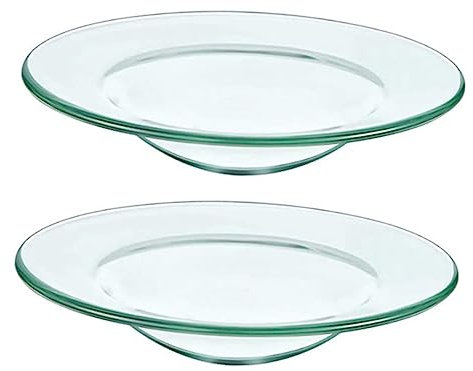 Healifty 2 piezas tampón plato calentador plano calentador de aceite de reemplazo calentador de velas de huevo aromaterapia de alto contenido de borosilicato