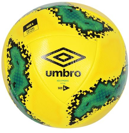 UMBRO Futsal Swerve Ball, Gr e 4, Gelb/Schwarz/Blaugr n