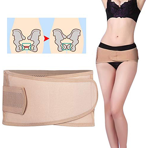 Cinturón de Soporte Pélvico Cinturón de Corrección Pélvica Transpirable Cinturón de Recuperación de Cadera Pélvica Postparto Body Care Shaper (L)
