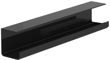 Bandeja Portacables Bajo La Mesa Organizador de cables debajo de la Mesa, bandeja de cables debajo del escritorio, bandeja de protección de diseño ampliado sin rastro for varias mesas Para Cables(55cm