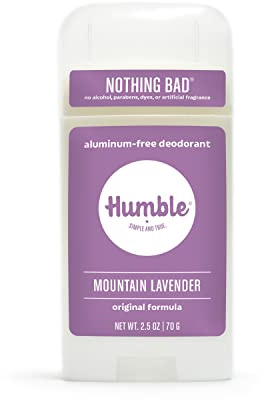 Humble alles natürlich Deodorant, Aluminium und Paraben, Cruelty Free Männer und Frauen Deodorant Lavendel 1 Packung