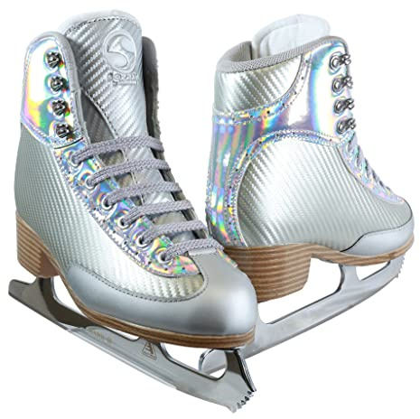 Jackson Softec Nova Silver Womens/Girls Ice Figure Skates - Womens Size 7