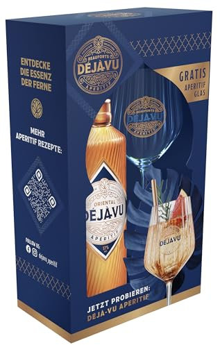 Oriental Deja-Vu Geschenkverpackung | 0,7L Oriental Deja-Vu Aperitif inklusive Gratis Aperitif Glas | 17% Vol.