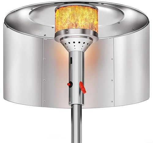 Cappa riflettore per riscaldatore da patio, Riscaldatore radiante per terrazza, Riscaldatore radiante a pavimento per riscaldatori rotondi a gas naturale e propano